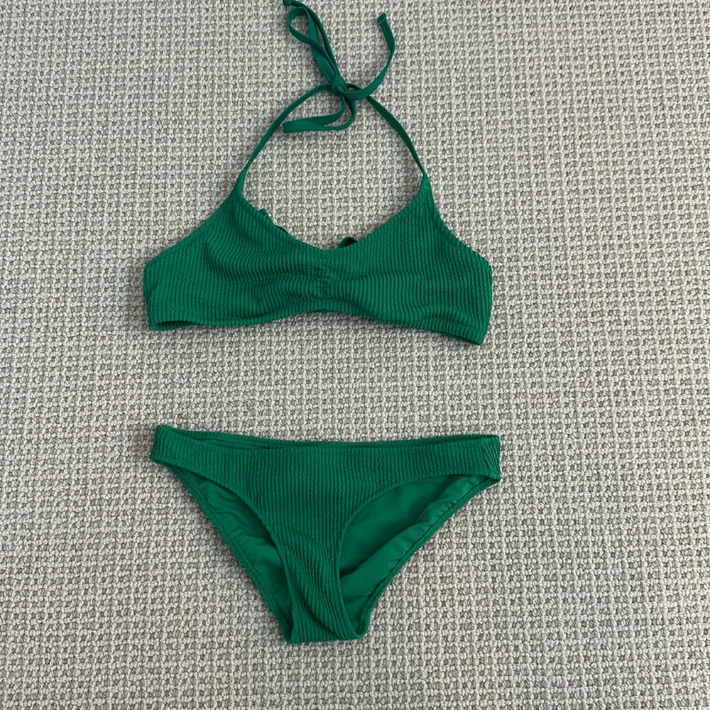 Aerie green halter bikini